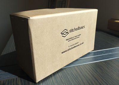 stitched boxes logo box